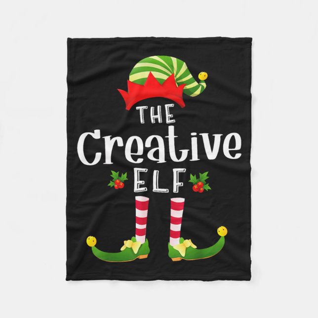 Couverture Polaire Creative Christmas Elf Matching Pajama X-mas Party (Devant)