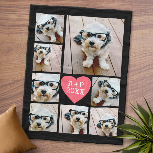 Couverture Polaire Créer un coeur de collection de 8 photos — PEUT CH