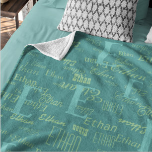 Couverture Polaire Créer un Motif Cool avec votre propre nom