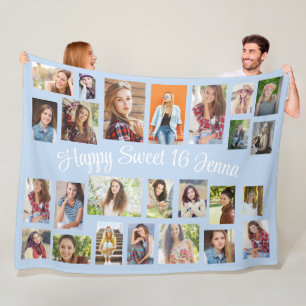 Couverture Polaire Créez Votre Propre Bébé Bleu 25 Photo Joyeux Sweet