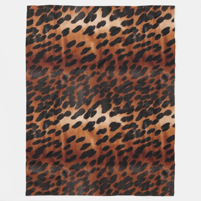 Couverture Polaire Crème Brown noir (Devant)