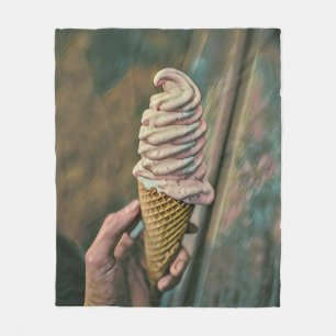 Couverture Polaire crème glacée froide cool