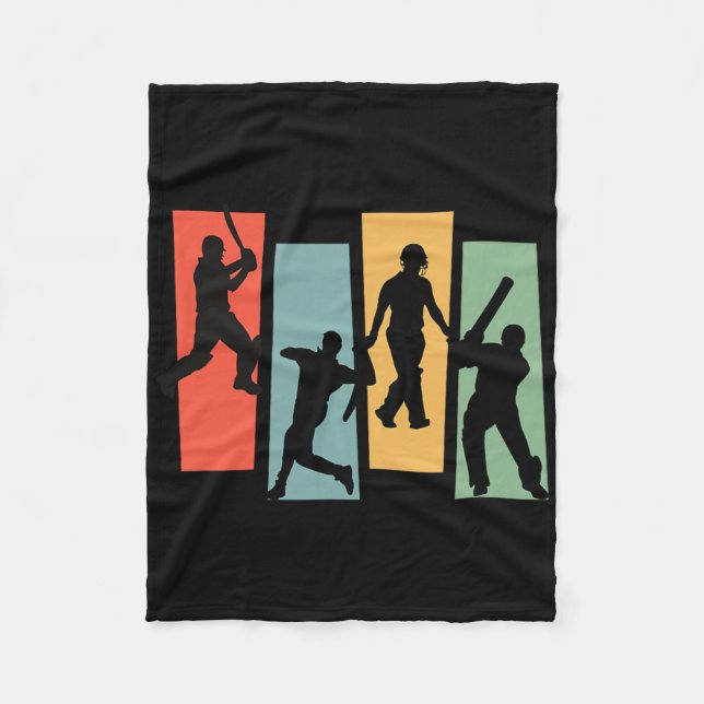 Couverture Polaire Cricket Fans Cricketer England Pakistan India Men  (Devant)