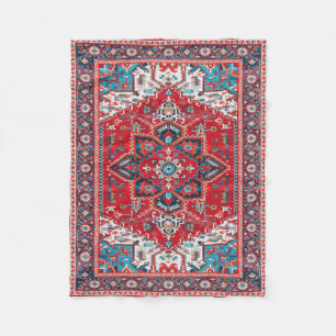 Couverture Polaire Crimson Heirloom : Patrimoine marocain Rug Art
