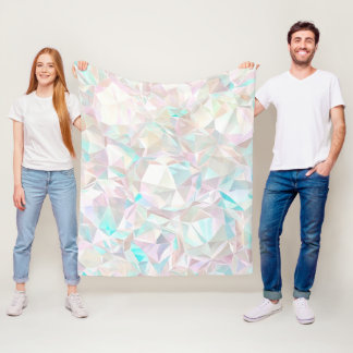 Couverture Polaire Cristal pastel iridescent