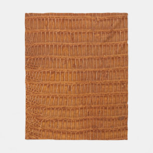 Couverture Polaire Crocodile alligator reptile texture cuir fermer