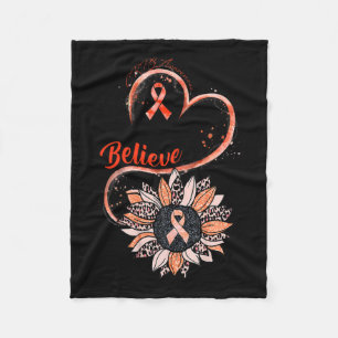 Couverture Polaire Croire Ruban Orange De Sensibilisation Crps Tourne