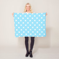 Croix blanche sur le bleu bébé