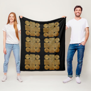 Couverture Polaire Croix de nouage celtique