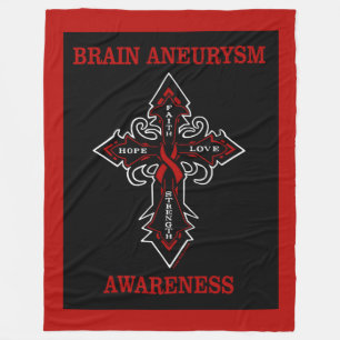 Couverture Polaire Cross/Awareness...Cerveau Aneurysme
