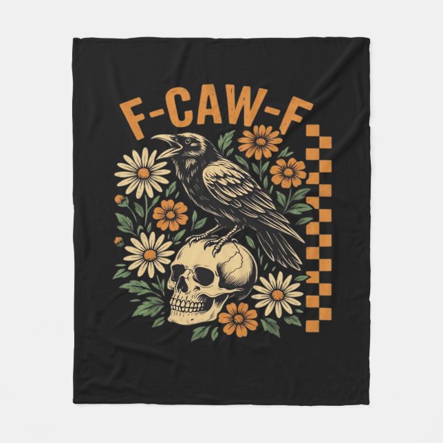 Couverture Polaire Crow Raven F-Caw-F Cool Unique (Devant)