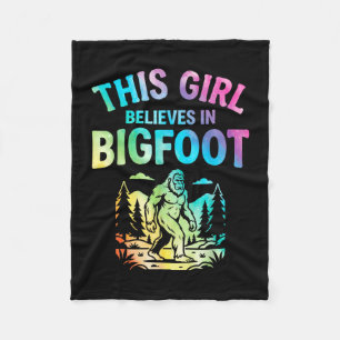 Couverture Polaire Croyante en bigfoot tie dye sasquatch cryptide fil