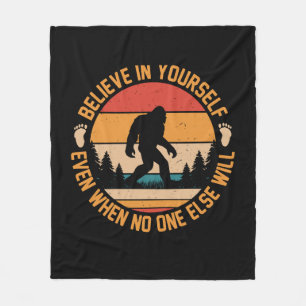 Couverture Polaire Croyez En Vous-Même Bigfoot Noir