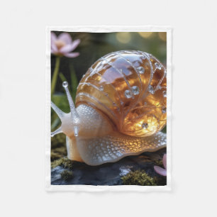 Couverture Polaire Crystal Glass Escargot Laineux Ambre Lumineux Bébé