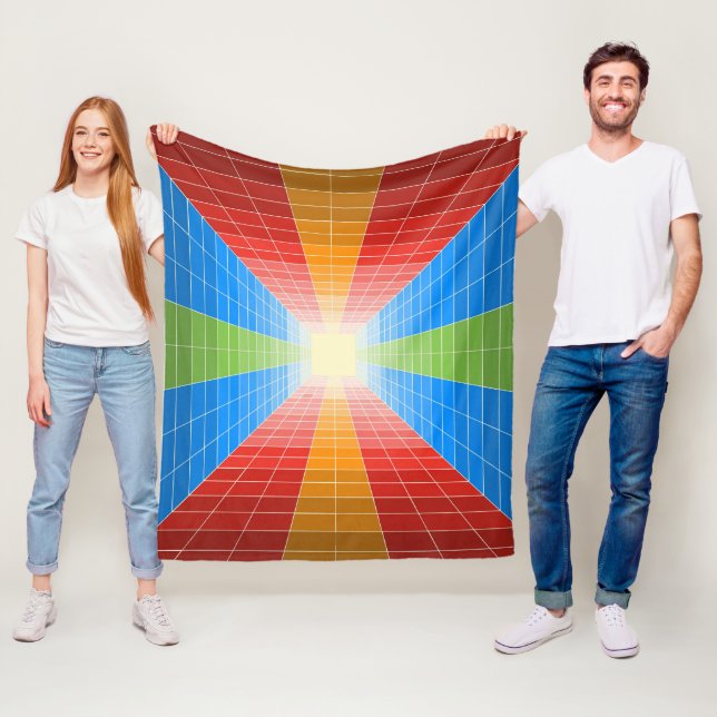 Couverture Polaire Cube couleur (En situation)