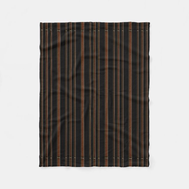 Couverture Polaire Cuir Brown Et Noir (Devant)