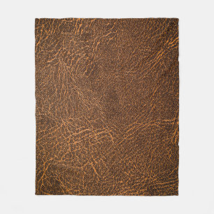 Couverture Polaire Cuir Brown naturel : Arrière - plan texturé
