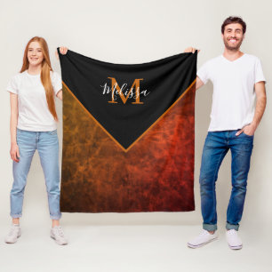Couverture Polaire Cuir brut personnalisé personnalisé