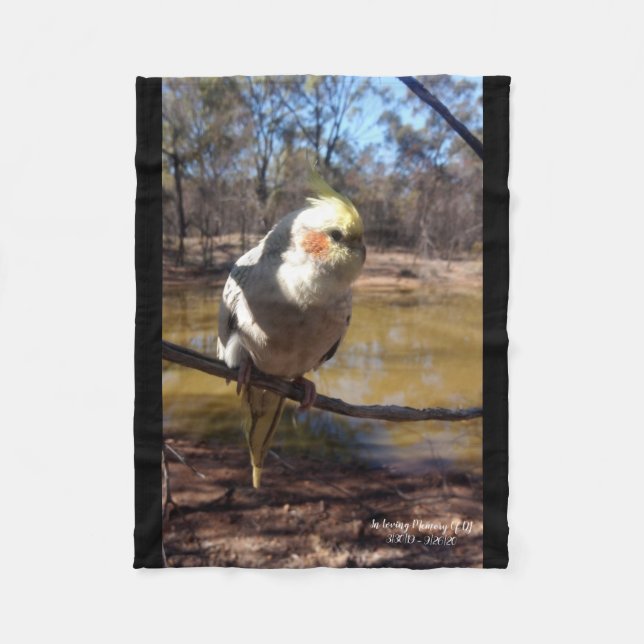 Couverture Polaire Cuisine Cockatiel Blanket (Devant)