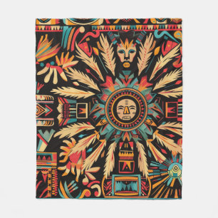 Couverture Polaire Cuisine Turquoise "Aztec Dream"