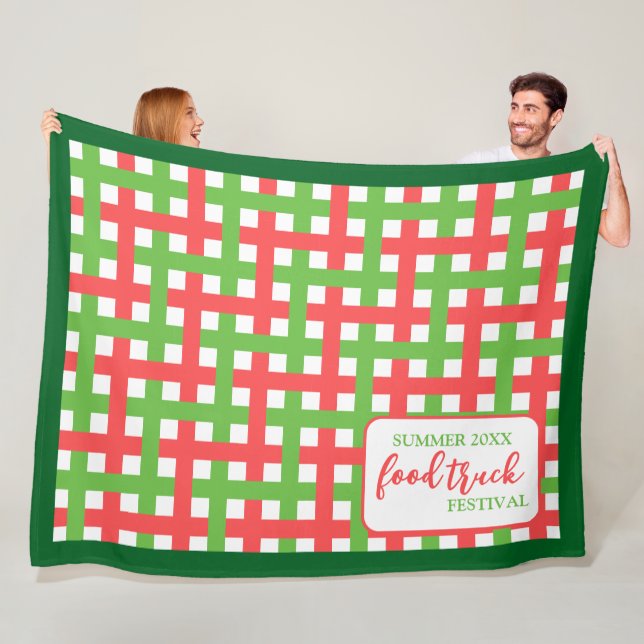 Couverture Polaire Custom Event Keepsaké Summer Festival Pique-nique (En situation)