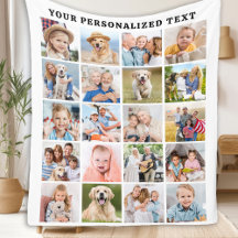 Custom Family 20 Photos Collage Anniversaire tenda