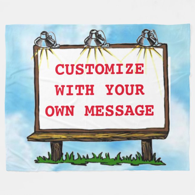 COUVERTURE POLAIRE CUSTOMISER VOTRE PROPRE BILLBOARD (Devant (Horizontal))