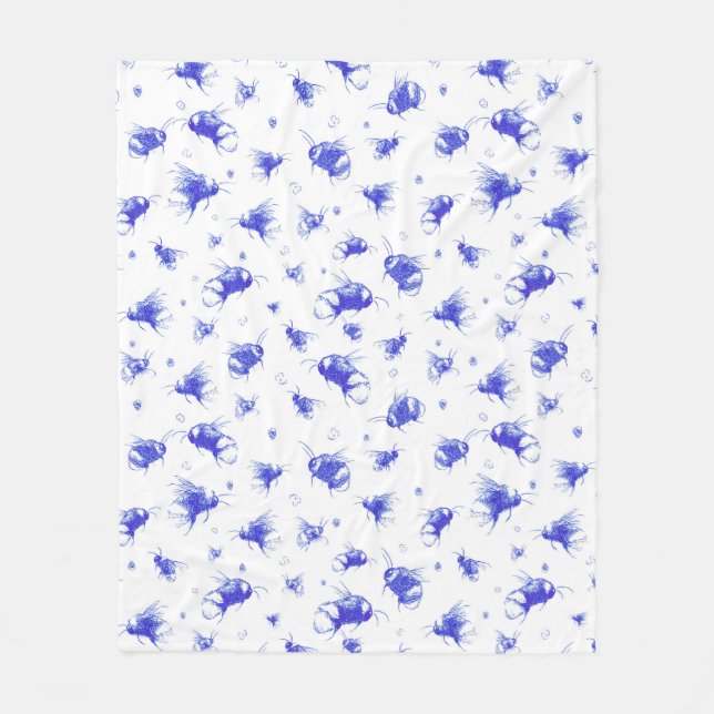 Couverture Polaire Cute Blanche Abee | Cadeau d'anniversaire pour mam (Devant)