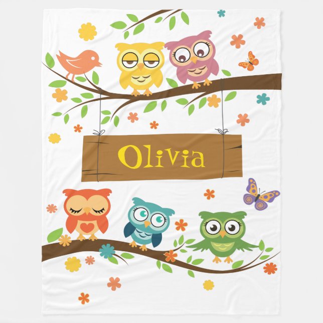 Couverture Polaire Cute Blanche en toison avec conception de choux (Devant)
