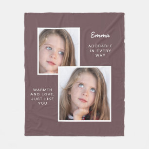 Couverture Polaire Cute Brown Blanche En Toison Avec Photos