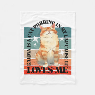 Couverture Polaire Cute Cat Comma - La Kamala Harris Pour Président