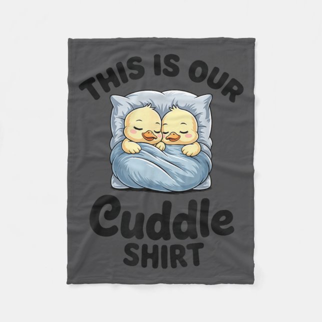Couverture Polaire Cute Duck Couple This Is Our Cuddle  (Devant)