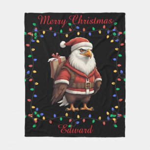 Couverture Polaire Cute Eagle Fleece Blanche