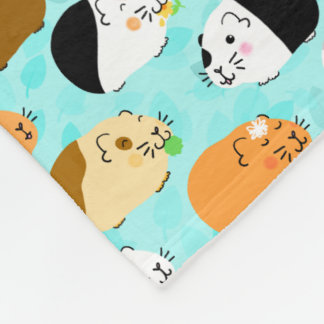 Couverture Polaire Cute Guinea Pig Pattern