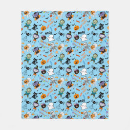 Couverture Polaire Cute Halloween Blanche polaire