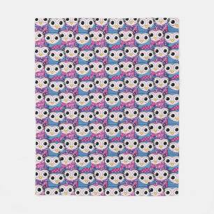 Couverture Polaire Cute Owl Motif