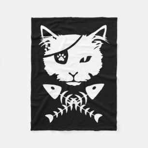 Couverture Polaire Cute Pirate Chat Drôle