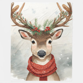 Couverture Polaire Cute Reindeer Christmas fleece Blanket