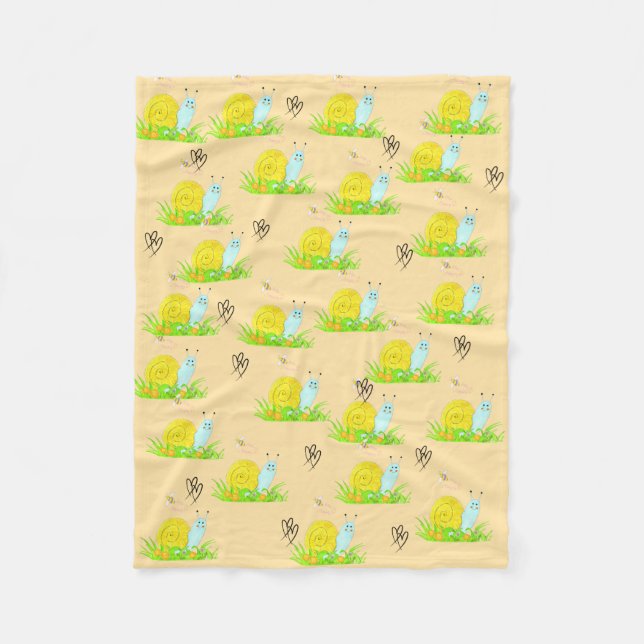 Couverture Polaire Cute Snail   (Devant)