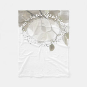 Couverture Polaire Cute white orchids