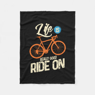 Couverture Polaire Cycling - Life Is Really Good Ride On