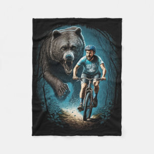 Couverture Polaire Cyclisme Cycliste Ours Grizzly Vtt Vélo Tout Terra
