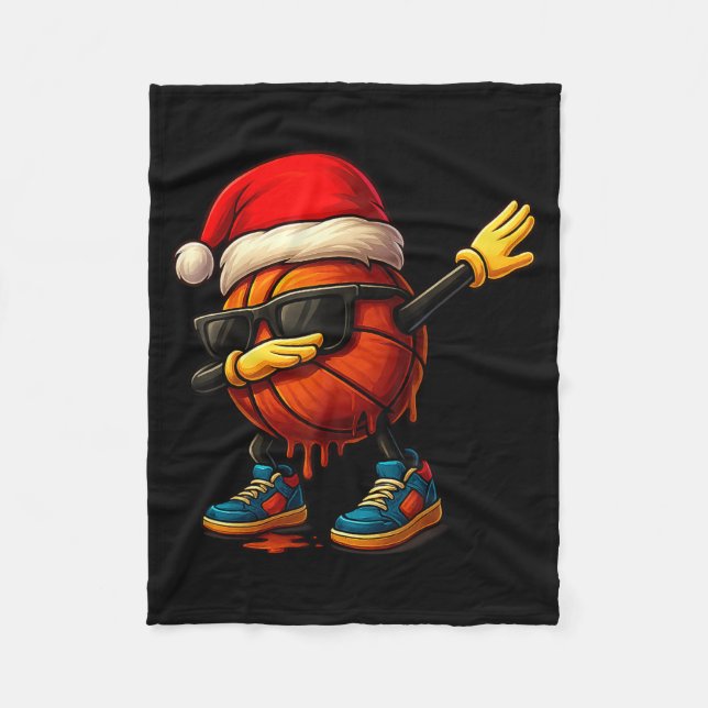 Couverture Polaire Dabbing Basketball Sungles Funny Christmas Tee Boy (Devant)