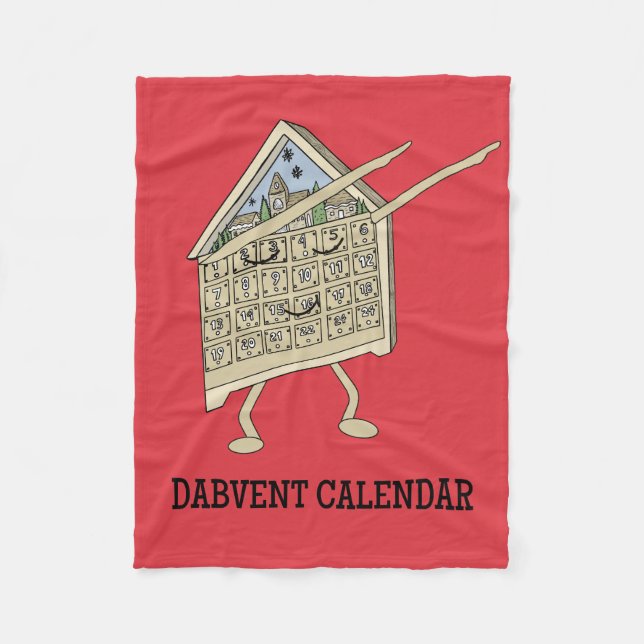 Couverture Polaire Dabbing Calendrier de l'Avent Drôle chrétien relig (Devant)