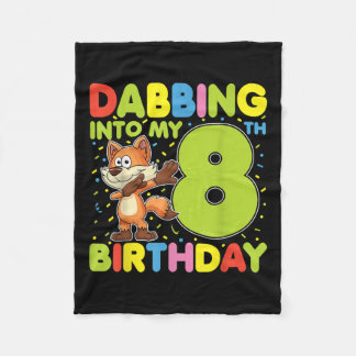 Couverture Polaire Dabing Dans Mon 8E Anniversaire Fox Huit Ans B