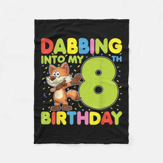 Couverture Polaire Dabing Dans Mon 8E Anniversaire Fox Huit Ans B (Devant)