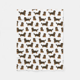 Couverture Polaire Dachshund aux cheveux longs
