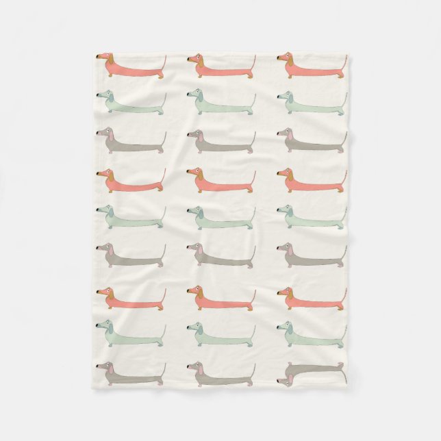 Couverture Polaire Dachshund Cosy Thon (Devant)