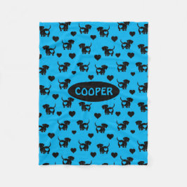 Couverture Polaire Dachshund Love Toece Blanket Chien