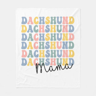 Couverture Polaire Dachshund Mama